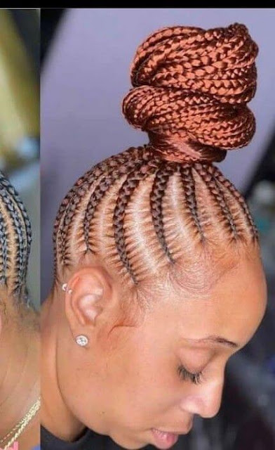 Trending African Braids Updo Hairstyles 2022.