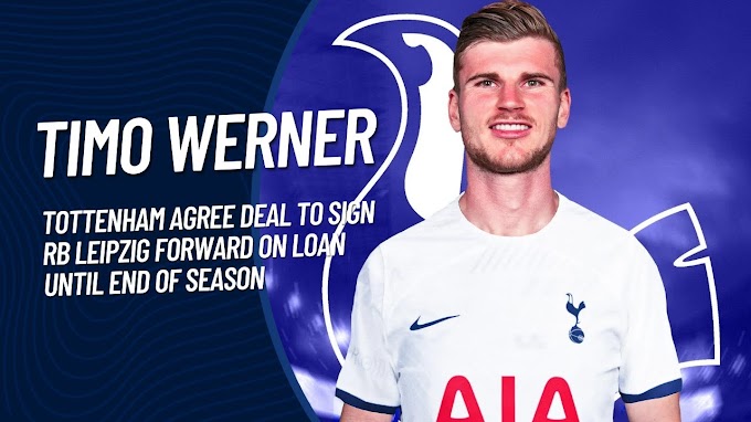 Tottenham anuncia a contratação de Timo Werner, ex-RB Leipzig