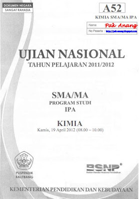 Berikut ini yaitu kunci dan pembahasan soal UN Kimia Sekolah Menengan Atas  Pembahasan Soal UN Kimia Sekolah Menengan Atas 2012