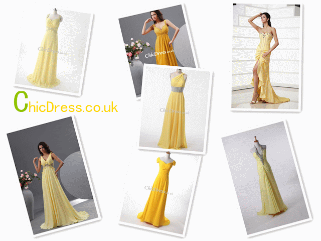 Yellow Evening Dresses 