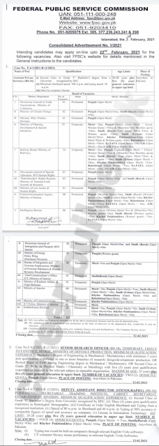 Latest govt job FPSC Senior Auditor Jobs 2021 (Advertisment PDF) | Online Apply.