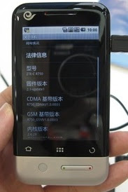 Android ZTE R750 