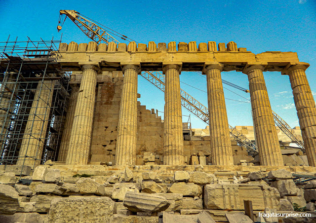 O Partenon, na Acrópole de Atenas