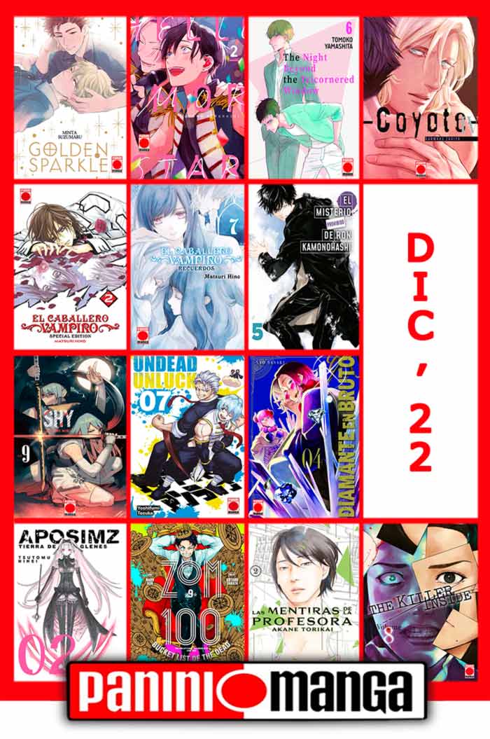 Novedades Panini Comics España diciembre 2022 - manga