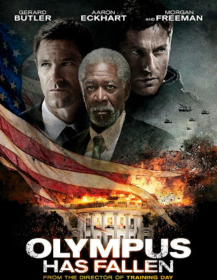 Poster Of Olympus Has Fallen (2013) Full Movie Hindi Dubbed Free Download Watch Online At worldfree4u.com