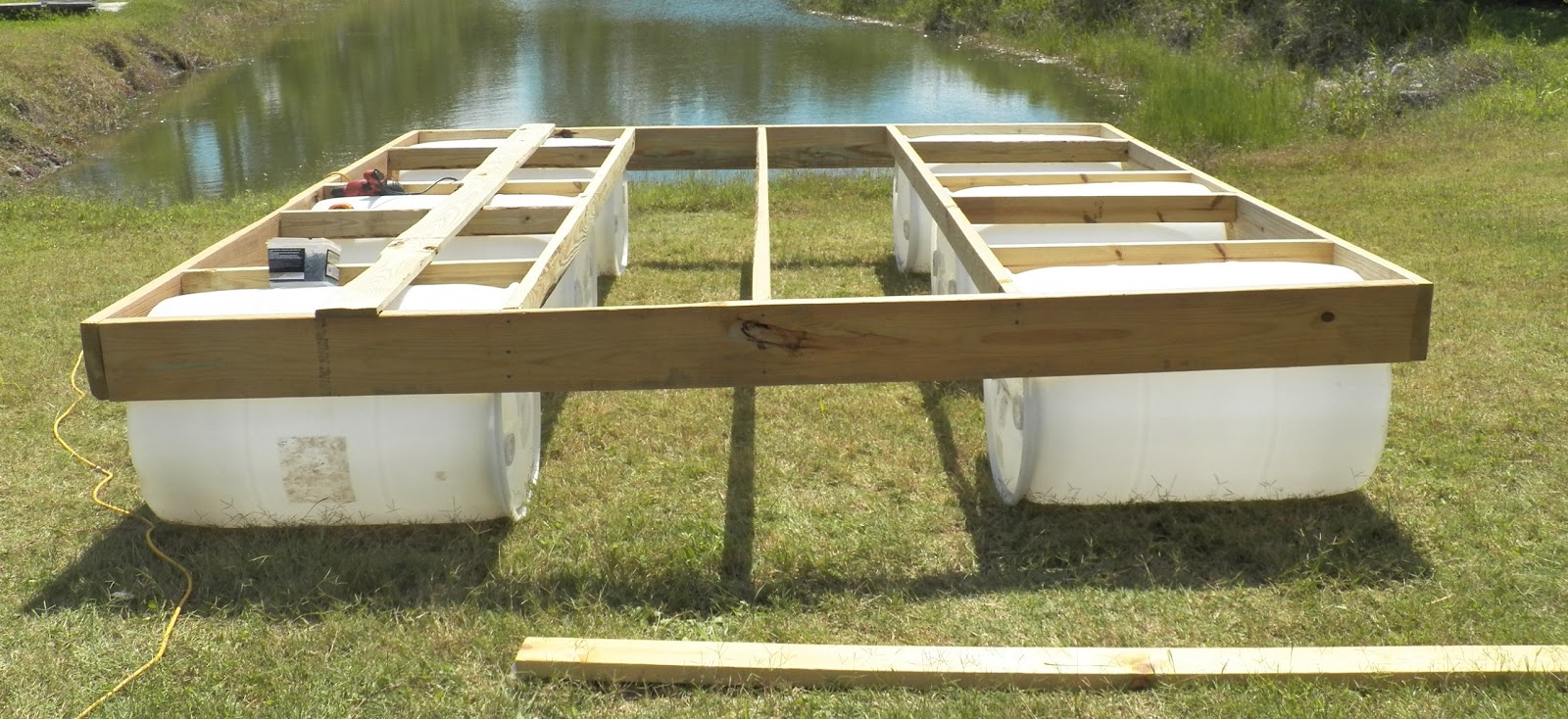 My Backyard: We Built our own Floating Dock