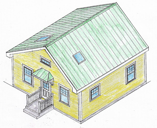  Small  Scale Homes 576 square foot two bedroom house  plans 