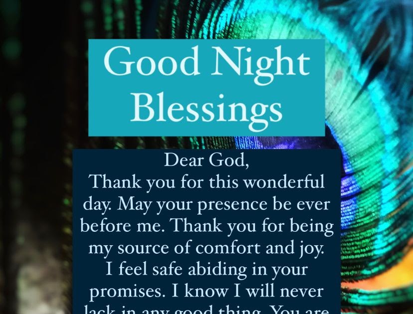 Good Night Blessings - God's comfort is near! 💙