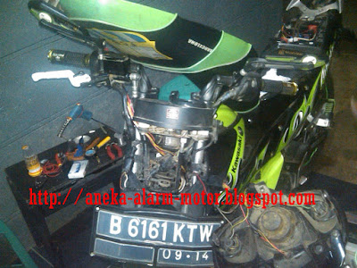 Cara pasang alarm motor Kawasaki Athlete