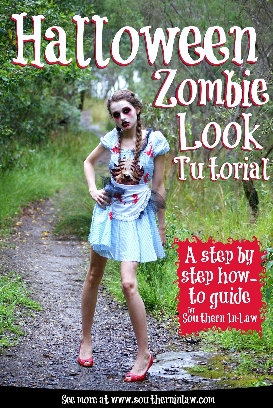 Southern In Law Step By Step Halloween Zombie Look Tutorial