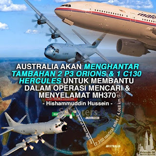 Himpunan Gambar Menarik Dalam Usaha Mencari Pesawat MH370