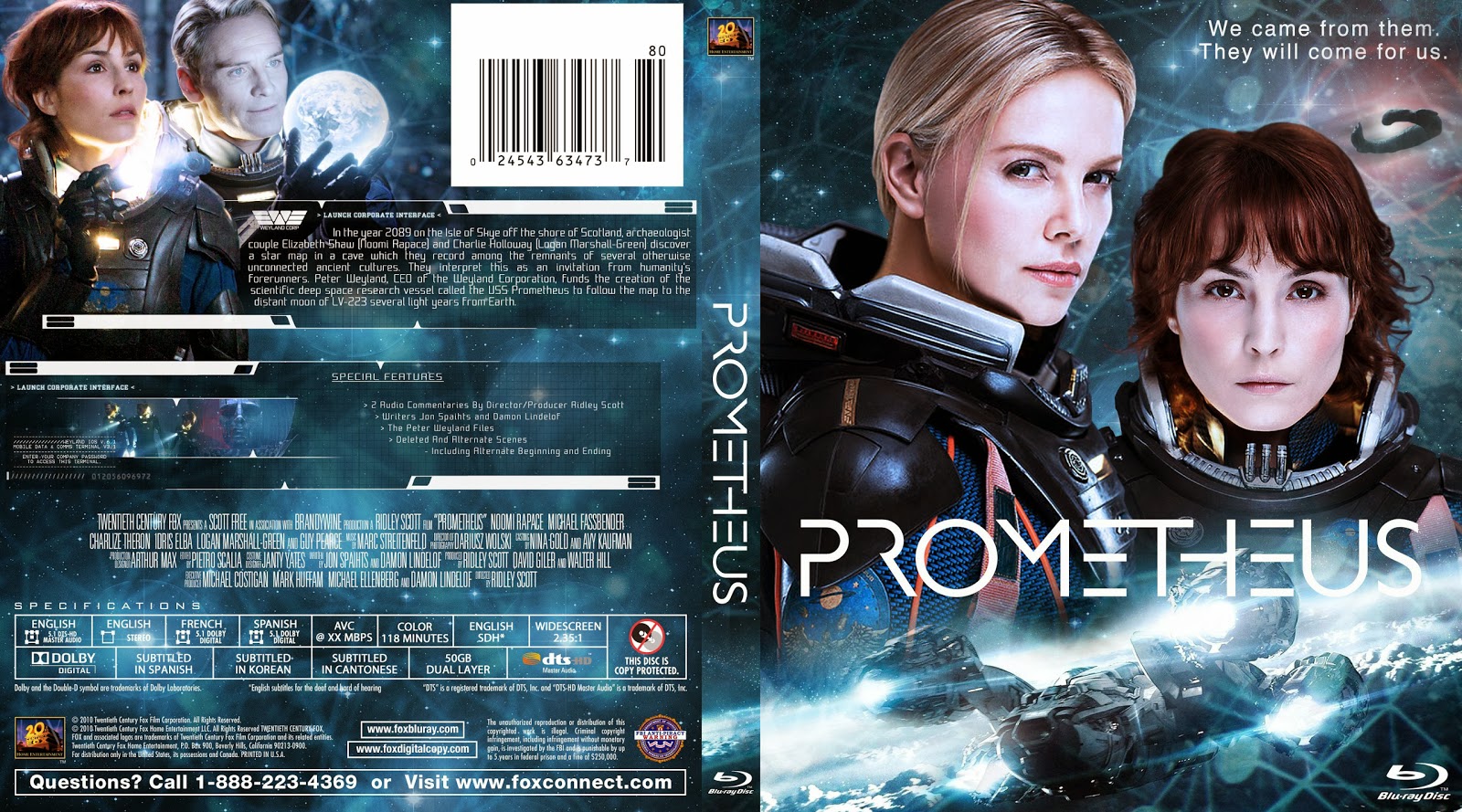 Capa Bluray Prometheus