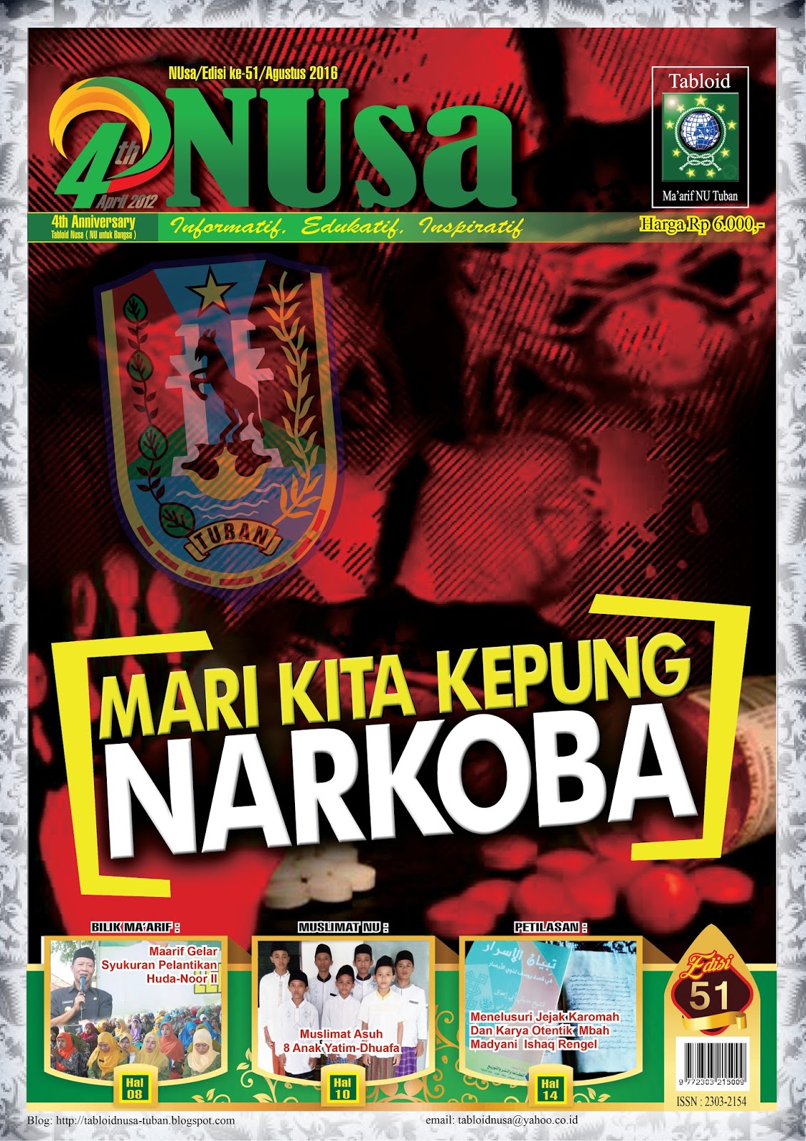 Tabloid NUsa EDISI 51 ~ Tabloid NUsa Ma'arif NU Tuban