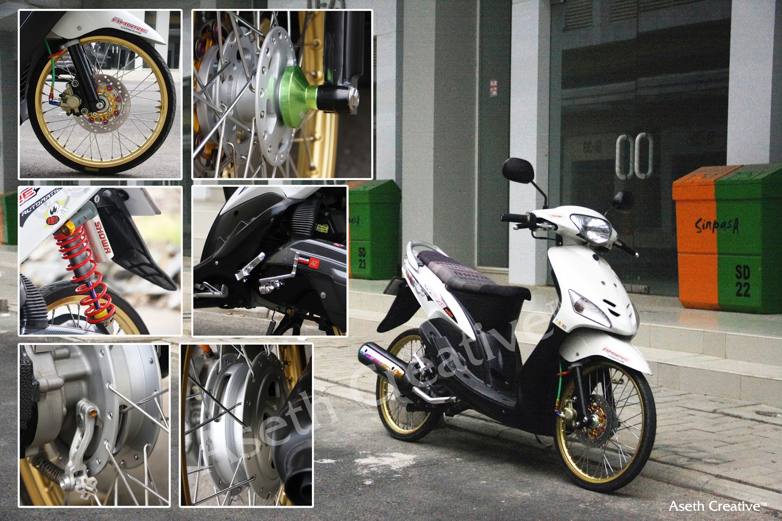 Oto Bike Modifikasi Honda Vario Techno 110 Yamaha Mio