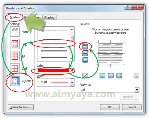 Microsoft word mempunyai akomodasi yang sanggup kita gunakan untuk mengatur garis border Cara Mengatur Garis Border Tabel Ms Word