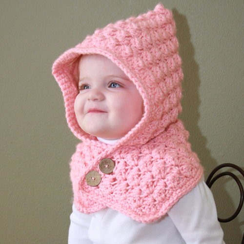 Textured Toddler Hood - Free Pattern 