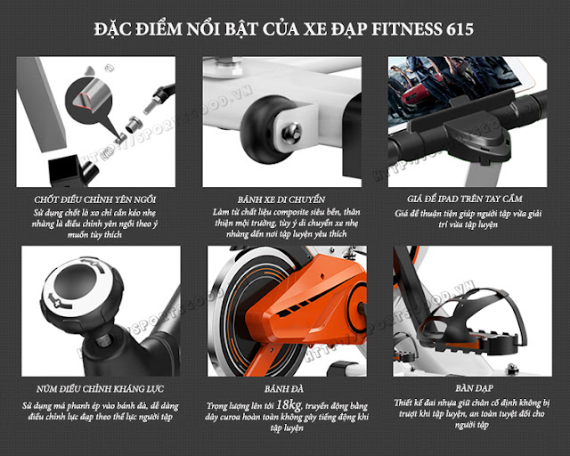 Ưu điểm của xe đạp tập thể dục Tech Fitness TF-615