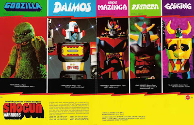 Mattel Shogun Warriors Catalogue