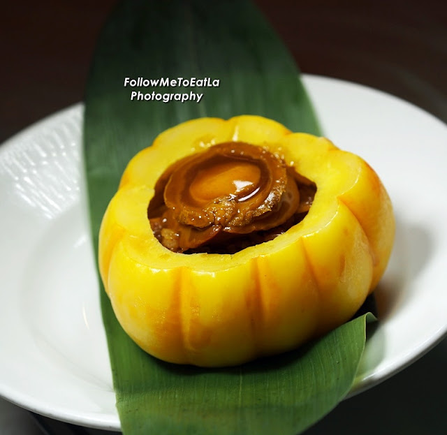 Fried Glutinous Rice With Whole Abalone in Pumpkin