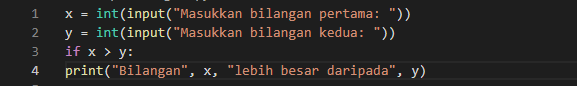 if tanpa identasi