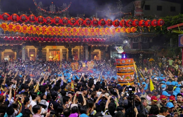 마주 축제는 타이중다자마주국제관광문화제(台中市大甲媽祖國際觀光文化節)라고도 불린다.[인터넷 캡처]