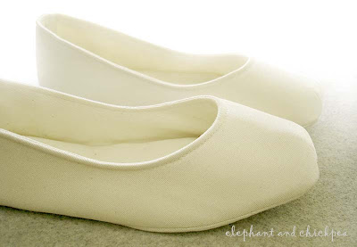 Wedding Flats on Elephant And Chickpea  Cream Ballet Flat Wedding House Shoes