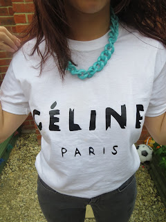 celine white tshirt fashion paris ootd