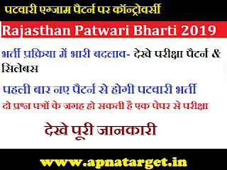 RSMSSB Patwari Exam Syllabus 