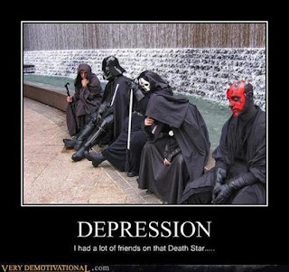 Star Wars Demotivational Poster: Depression Friends On The Death Star