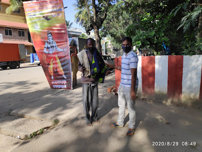 29/Aug/2020 - Bedsheet Sponsored by Th.Dinesh,Bangalore