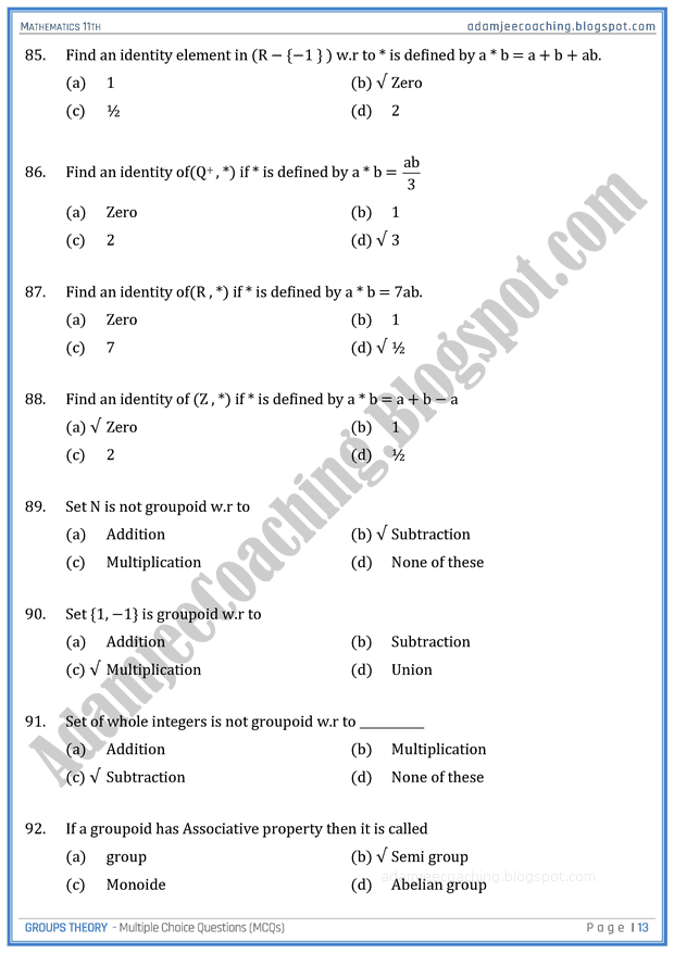 groups-theory-mcqs-mathematics-11th