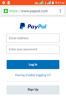 Paypal signup