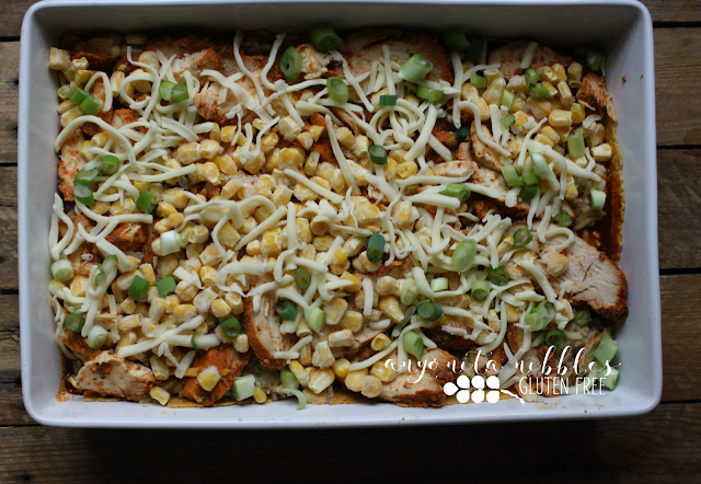 How to make gluten free chicken enchilada casserole by Anyonita Nibbles