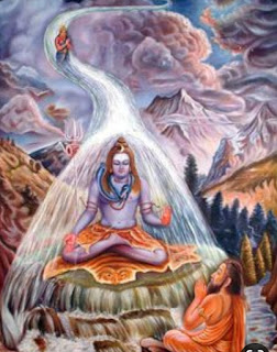 Lord Shiva holding Ganges on his head