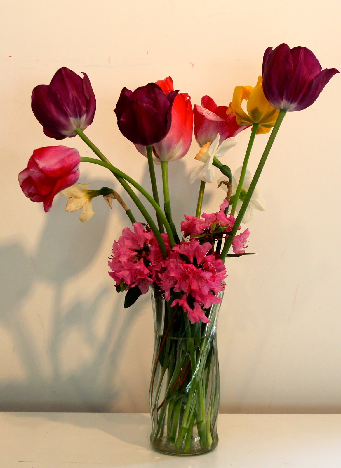 This week there were several bouquets to choose from: Tulips from Xuan ...