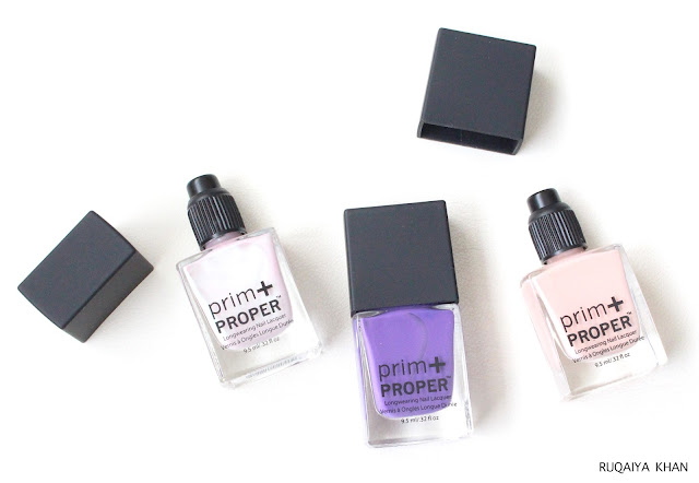 Prim + Proper Nail Polishes featuring Victoria Violet, Eh? and Whistler Winter - Review and Swatches