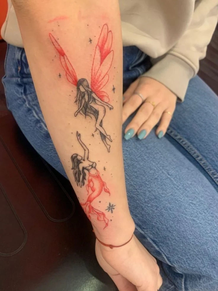 Imagen de un Tatuaje de hada para mujer