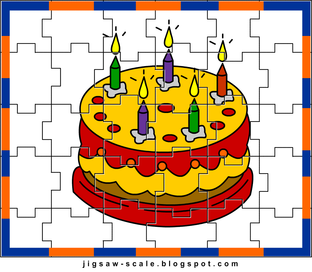 printable jigsaw puzzle for kids cake jigsaw