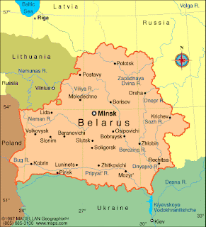 Carte du Bélarus Departement