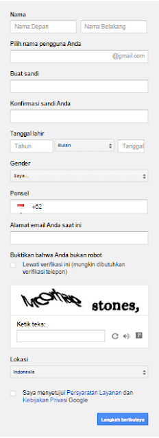 cara daftar akun gmail terbaru pada tahun 2015