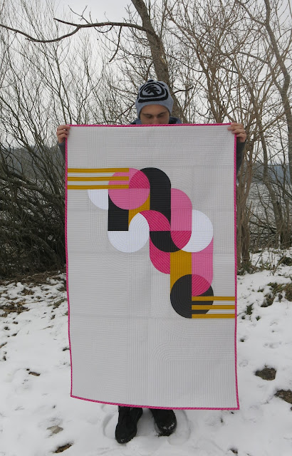 Luna Lovequilts - Bubble Gum - Photo shoot outside