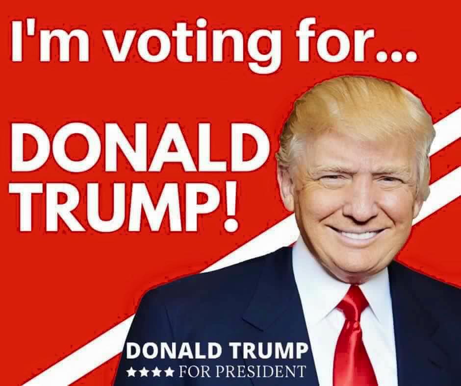I'm voting for Donald Trump