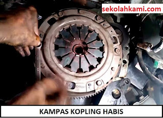 kampas kopling habis