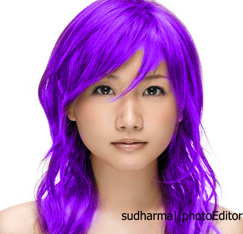 LAMPU MERAH.com: TUTORIAL MENGUBAH WARNA RAMBUT DI PHOTOSHOP