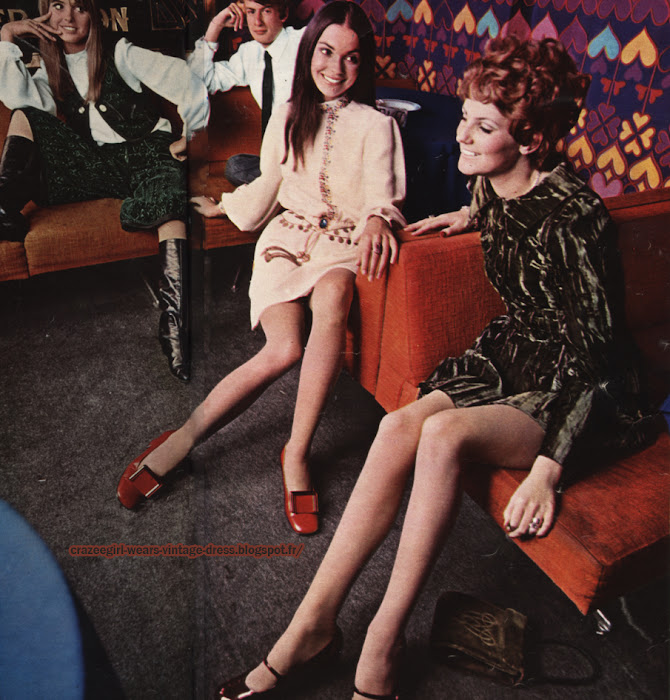 Speakeasy London fashion - Mary Quant - Twiggy dress - 1967 60s 1960 Charles Jourdan  