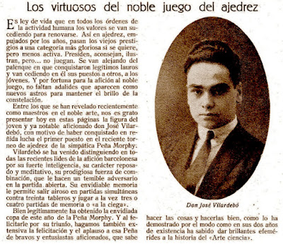 Josep Vilardebó Picurena, revista Stadium, noviembre de 1923