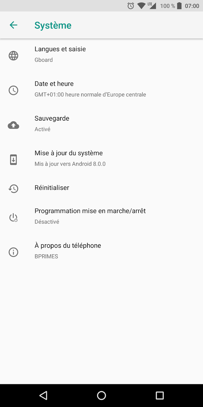 Activer les Options pour les dévloppeurs sur Android