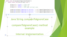 String compareToIgnoreCase​() 