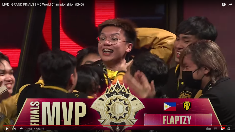 Flap rejoices as he wins the MVP