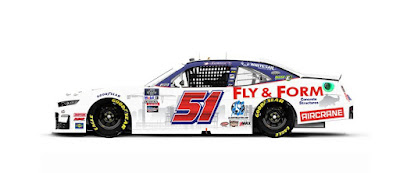 Jeremy Clements will drive the No. 51 Fly & Form Concrete Structures Chevrolet.